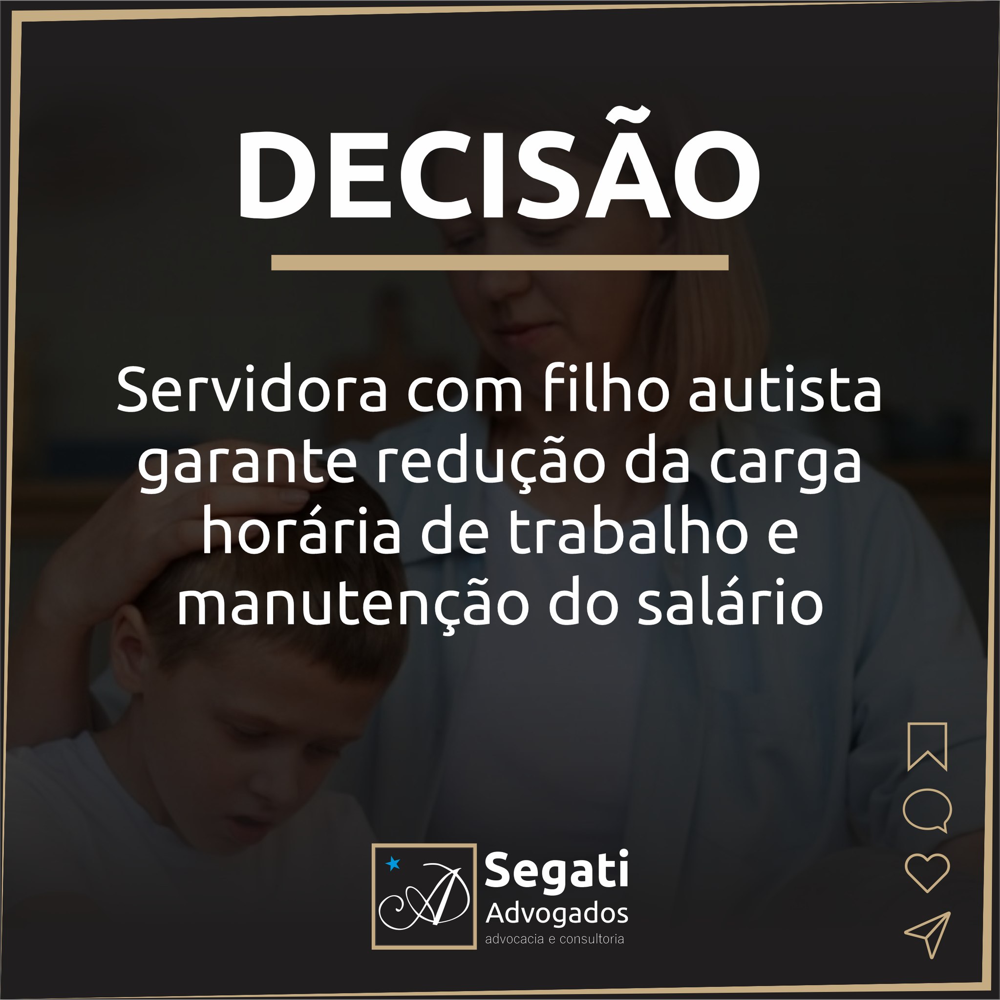 Servidora com filho autista garante redução da carga horária de trabalho e manutenção do salário