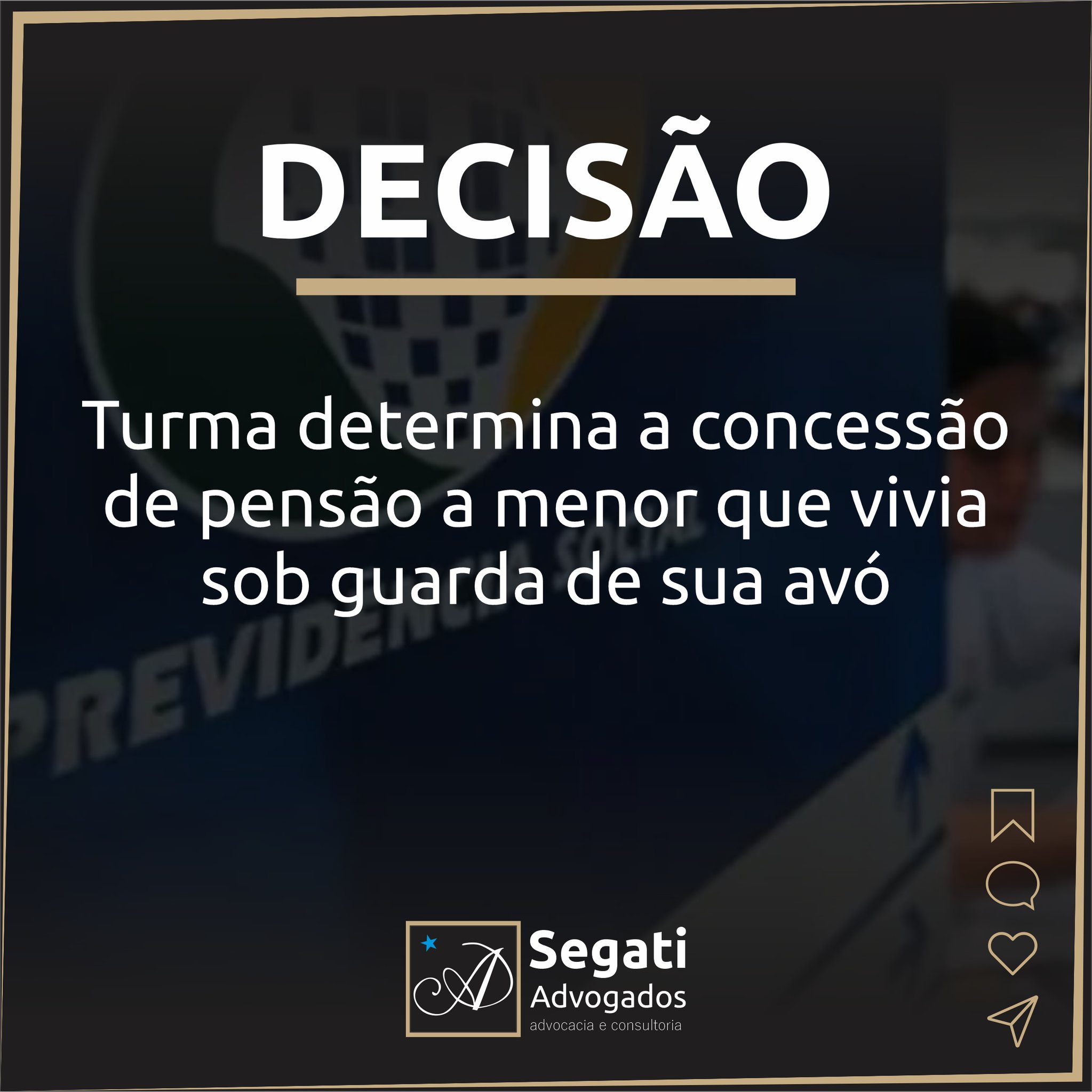 Turma determina a concessão de pensão a menor que vivia sob guarda de sua avó