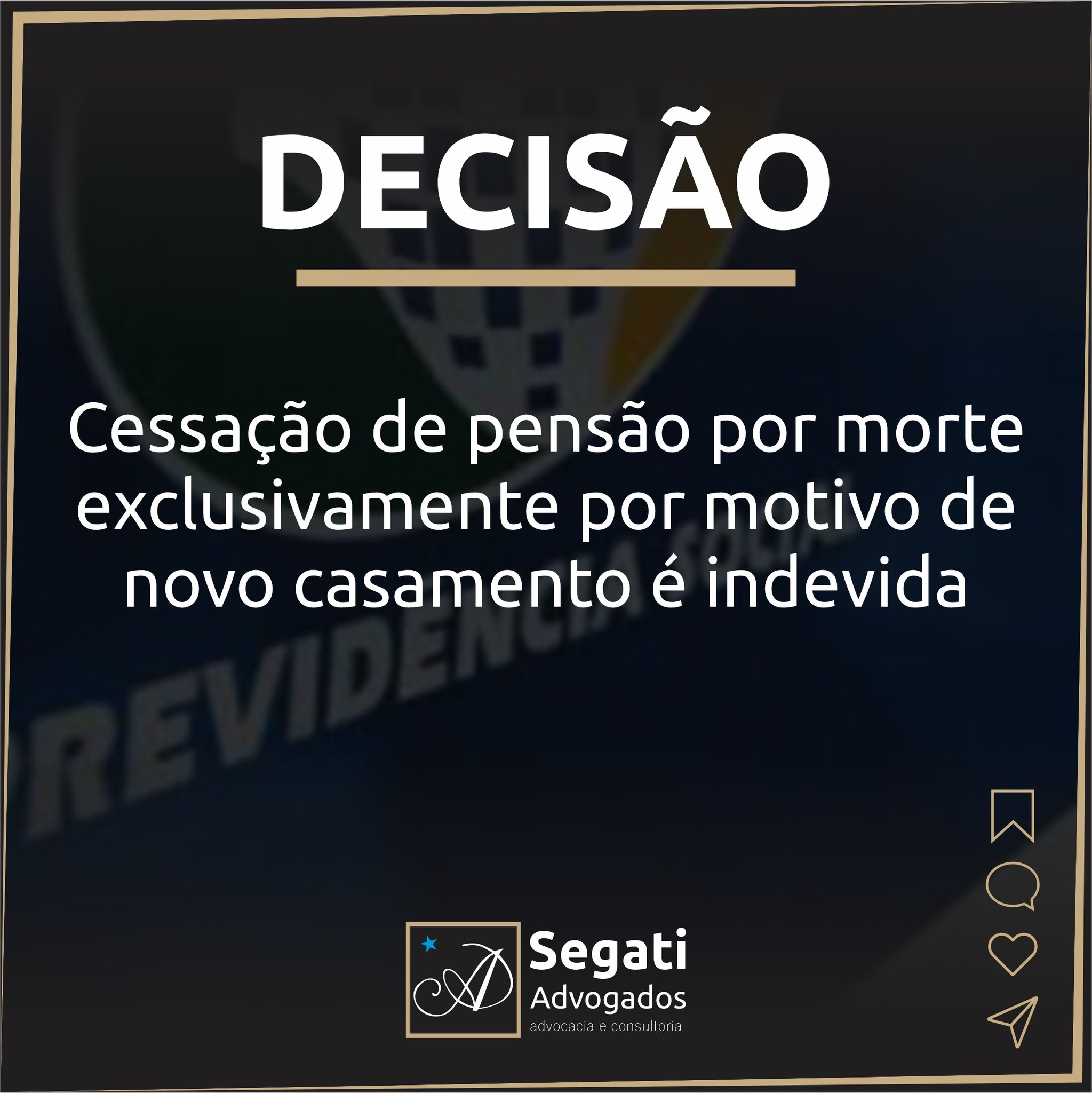Cessação de pensão por morte exclusivamente por motivo de novo casamento é indevida