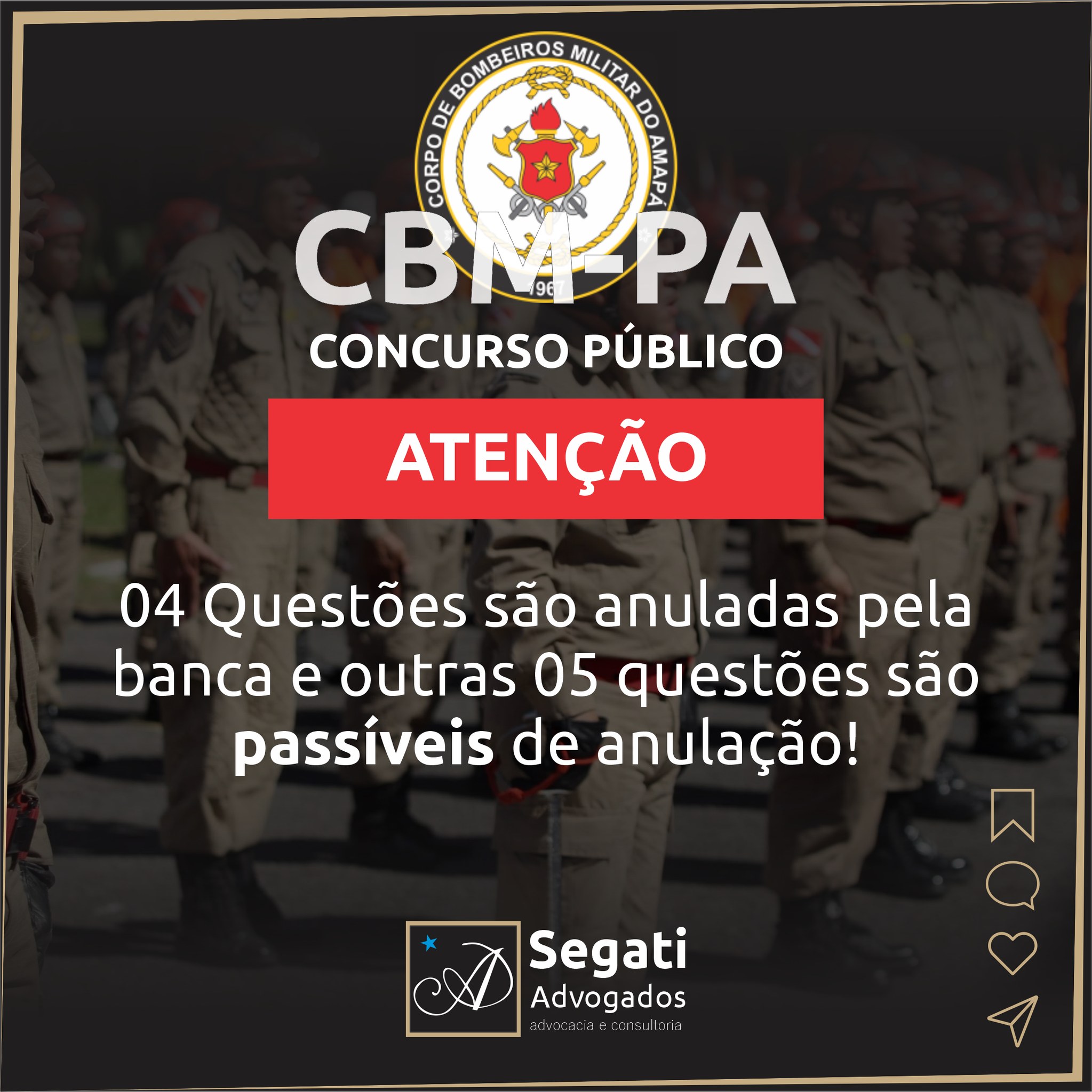 04 Questões são anuladas pela banca e outras 05 questões são passíveis de anulação!