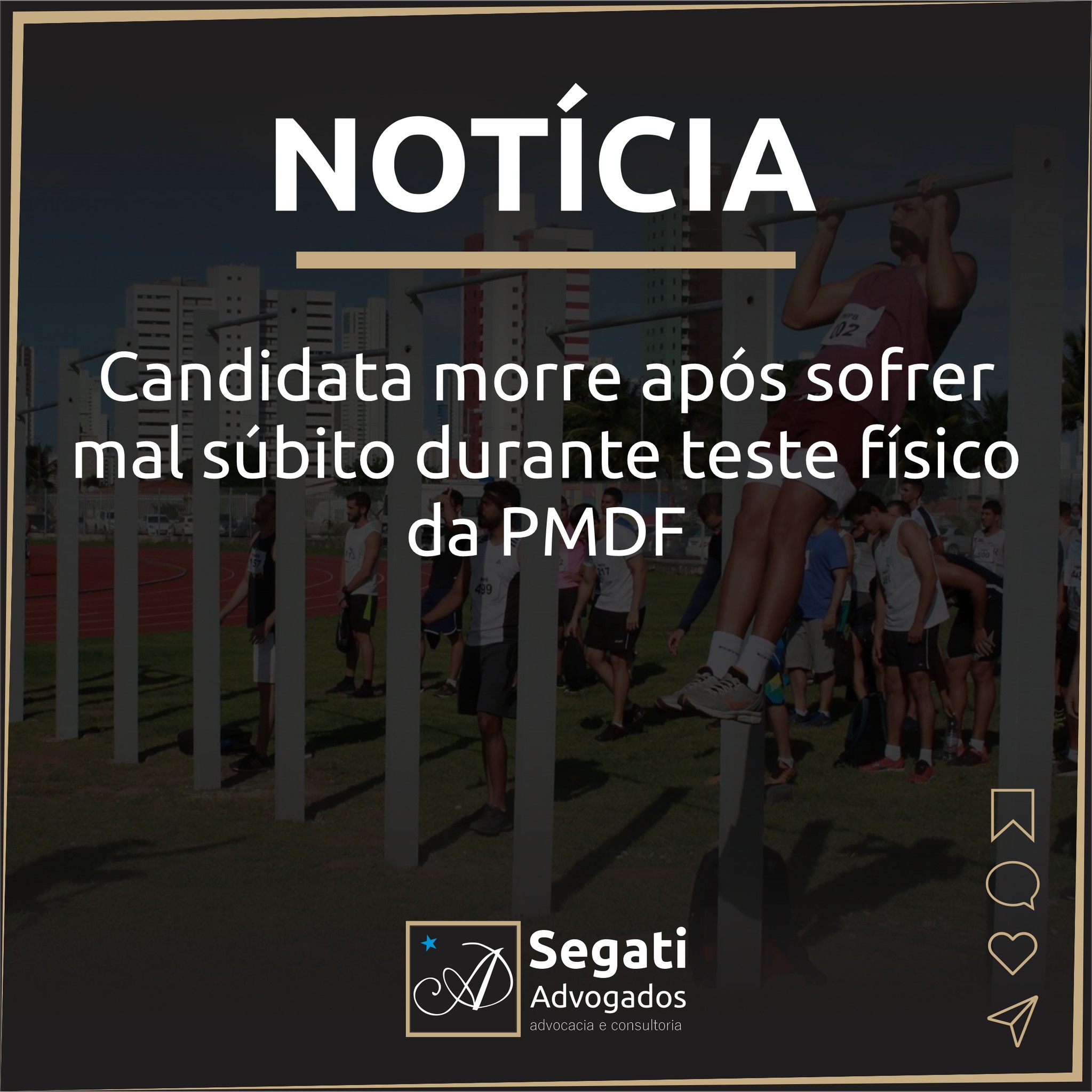 Candidata morre após sofrer mal súbito durante TAF (Teste de Aptidão Física) do Concurso da PMDF (Polícia Militar do Distrito Federal)