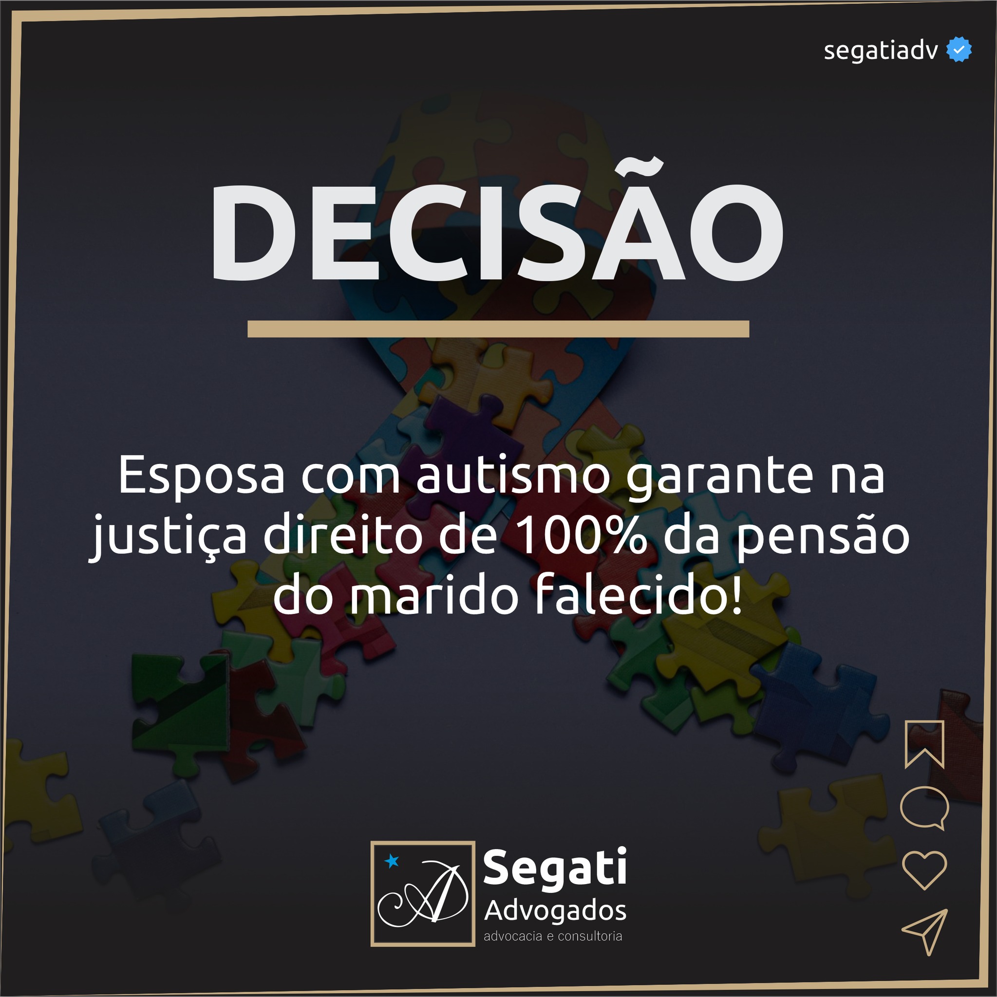 Esposa com autismo garante na  justiça direito de 100% da pensão  do marido falecido!