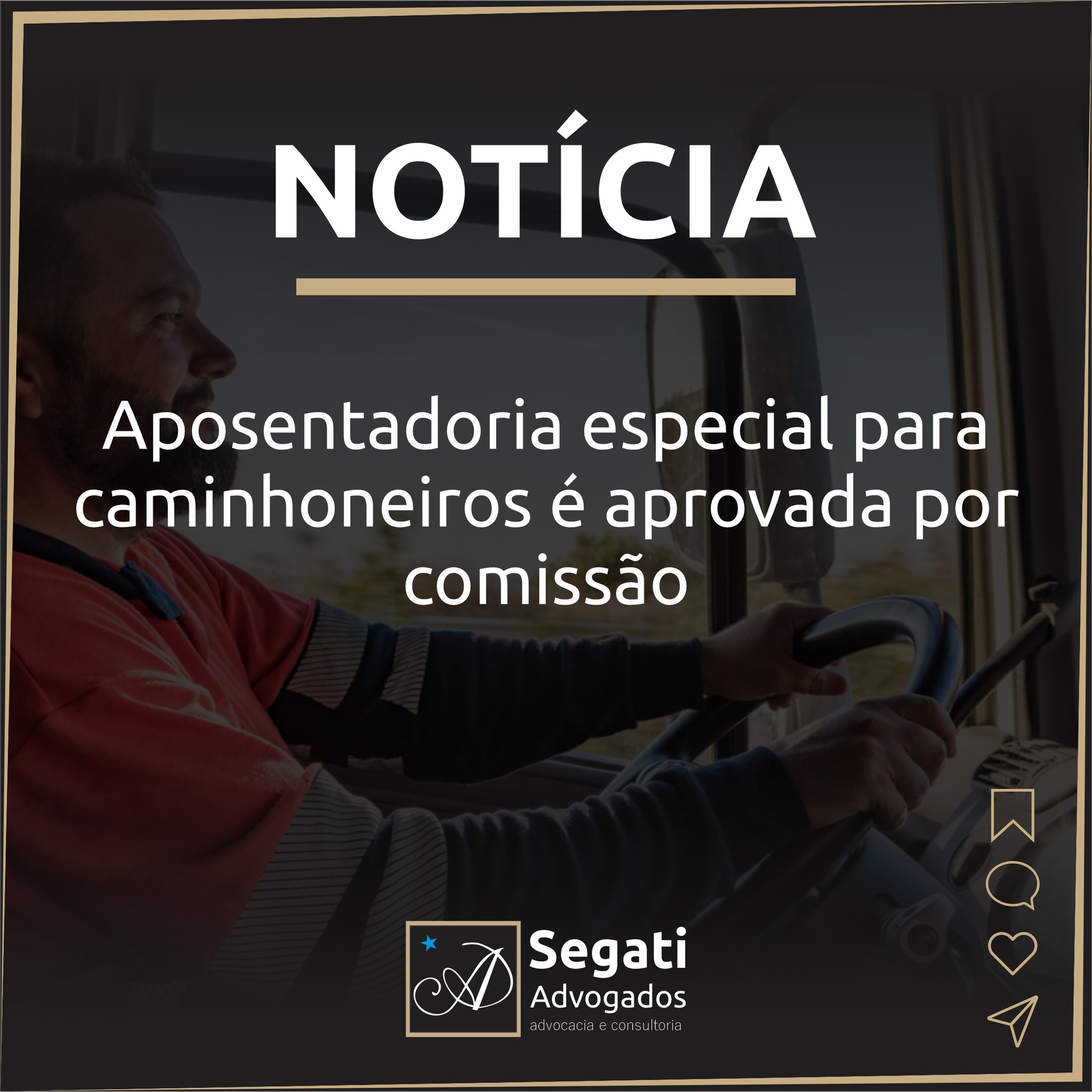 Aposentadoria especial para caminhoneiros é aprovada por comissão