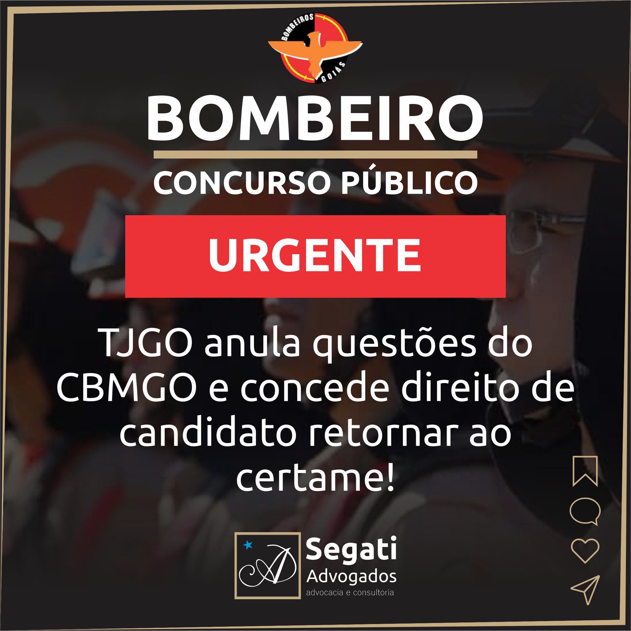 TJGO anula questões do concurso CBMGO 2022 e concede direito de candidato retornar ao certame!