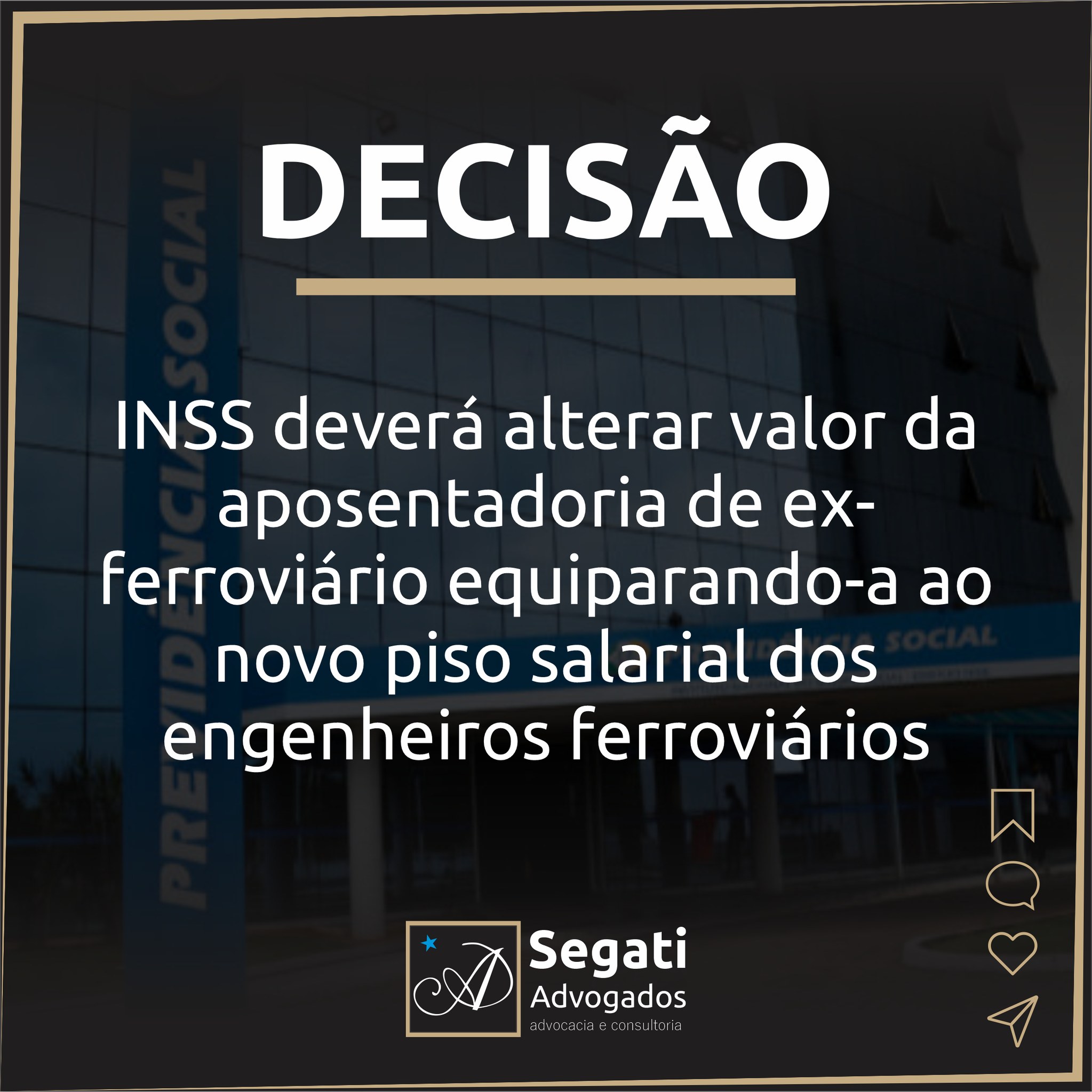 INSS deverá alterar valor da aposentadoria de ex-ferroviário equiparando-a ao novo piso salarial dos engenheiros ferroviários