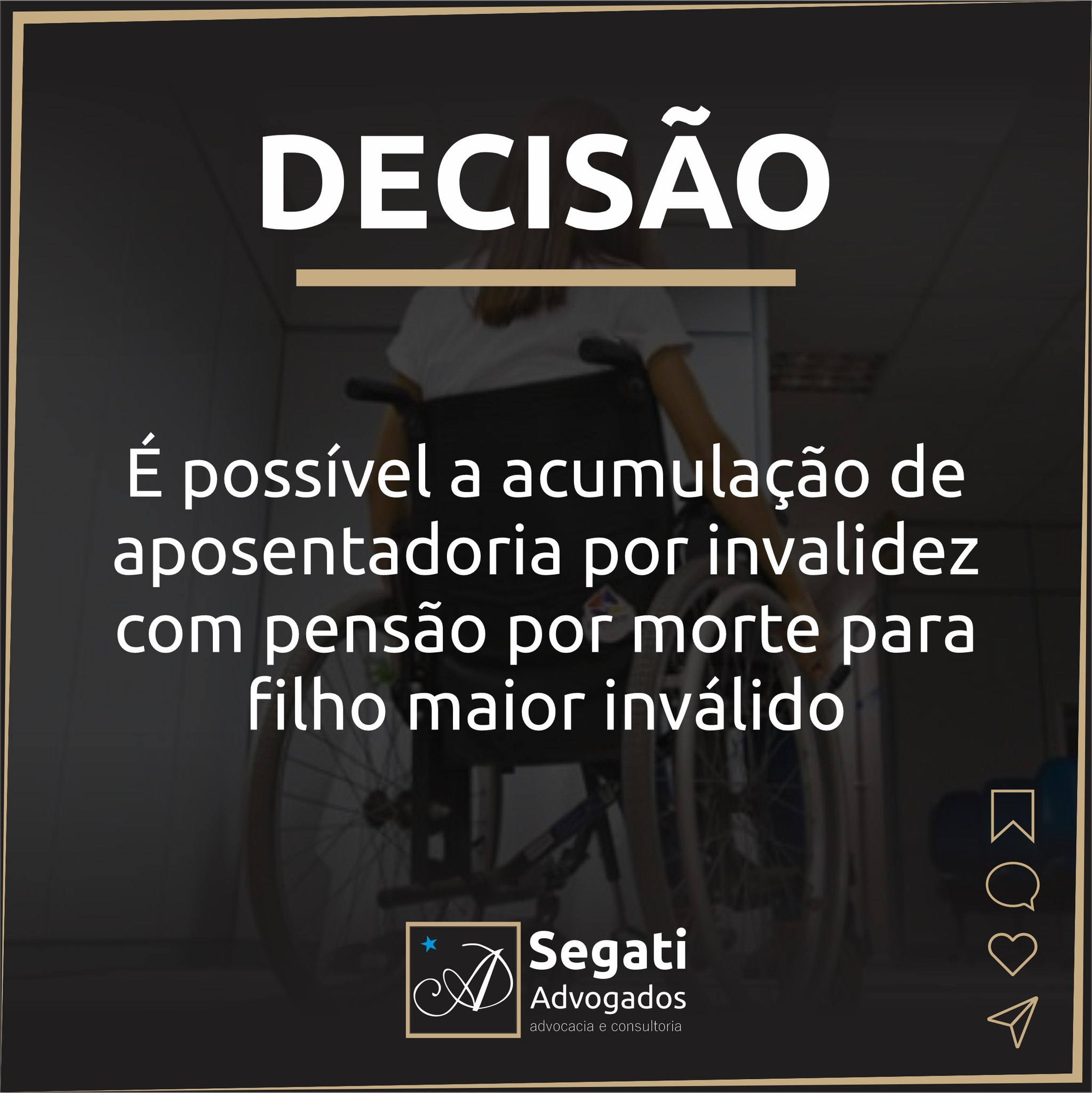 É possível a acumulação de aposentadoria por invalidez com pensão por morte para filho maior inválido