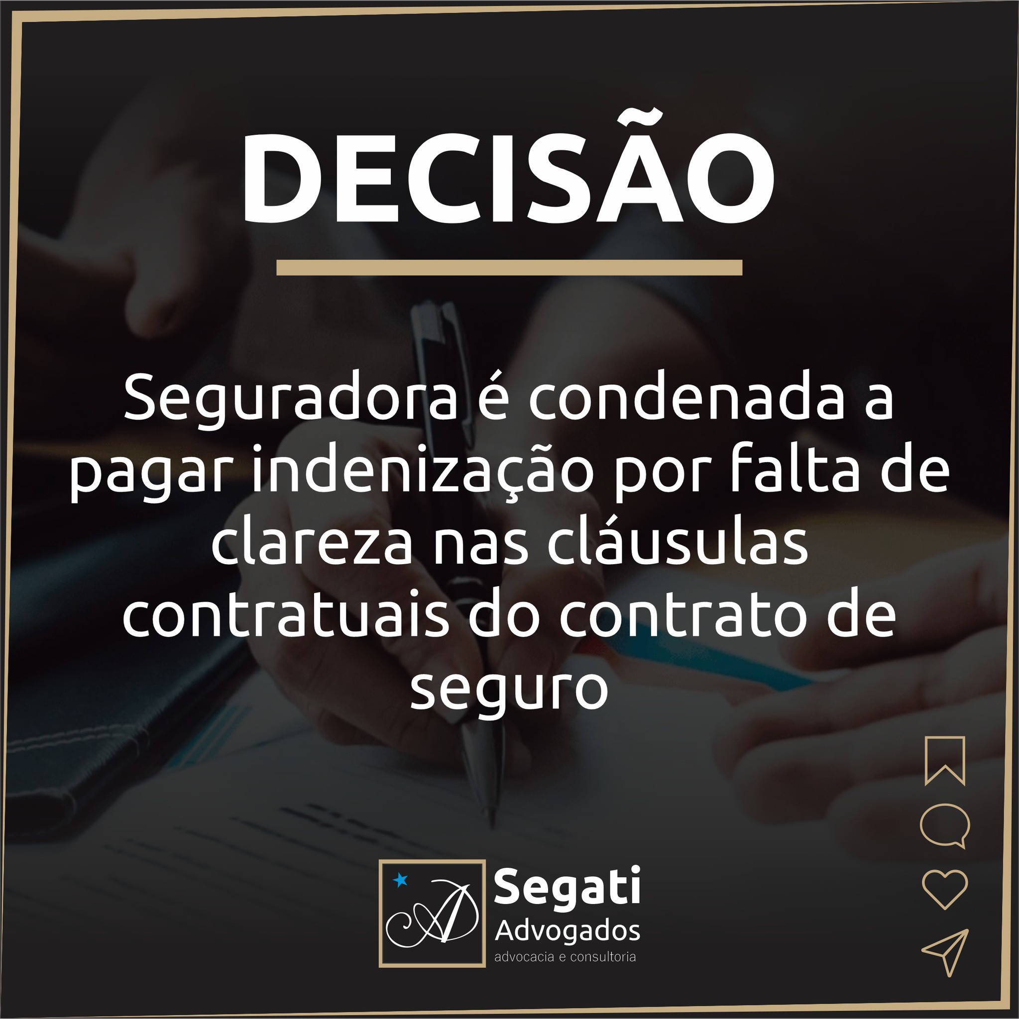 Seguradora é condenada a pagar indenização por falta de clareza nas cláusulas contratuais do contrato de seguro