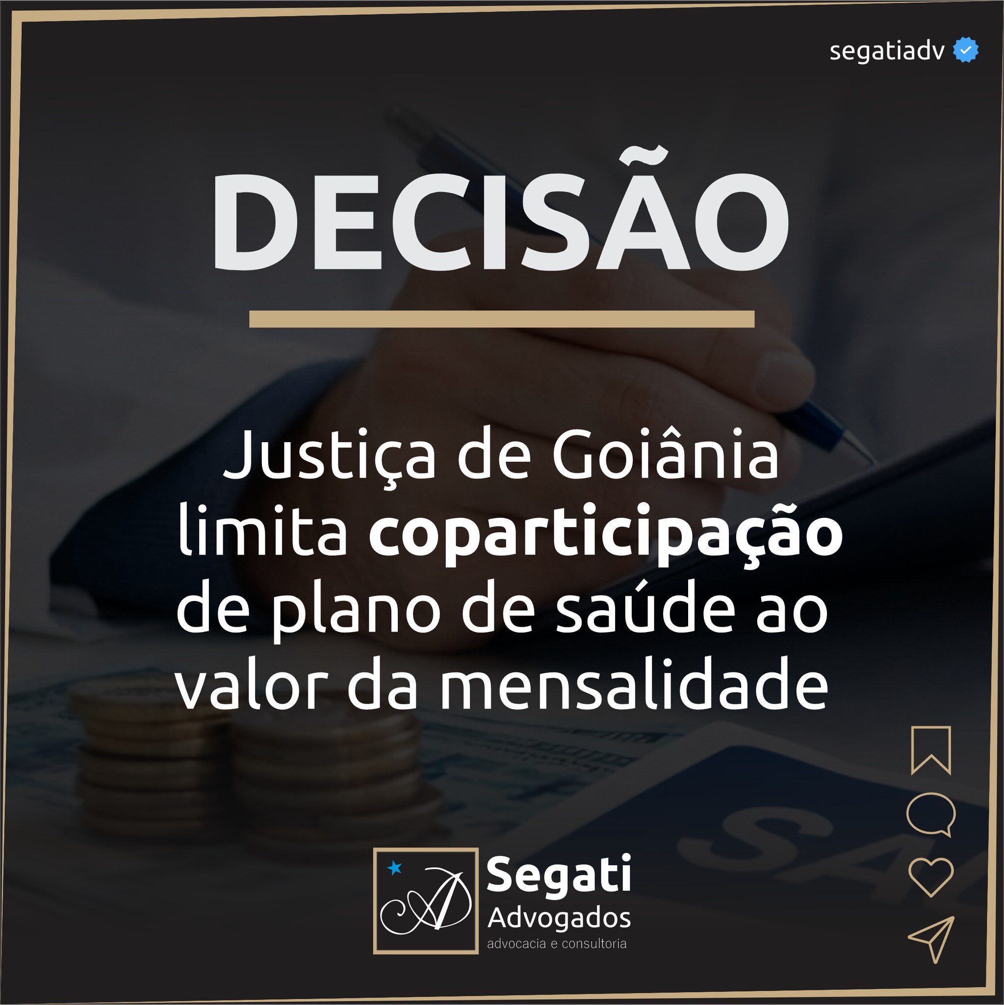Justiça de Goiânia limita coparticipação de plano de saúde ao valor da mensalidade