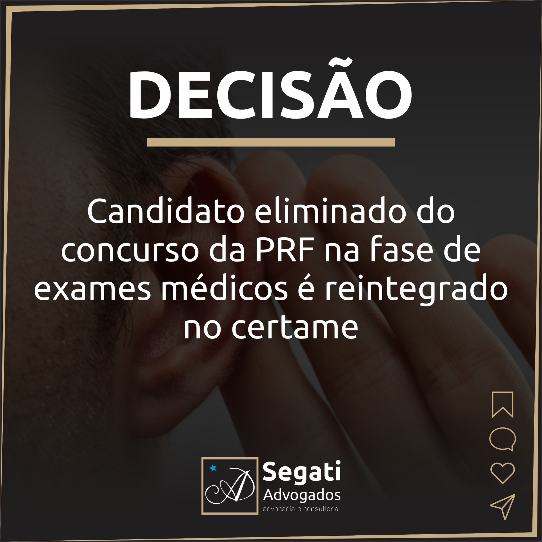 Candidato eliminado do concurso da PRF na fase de exames médicos é reintegrado no certame