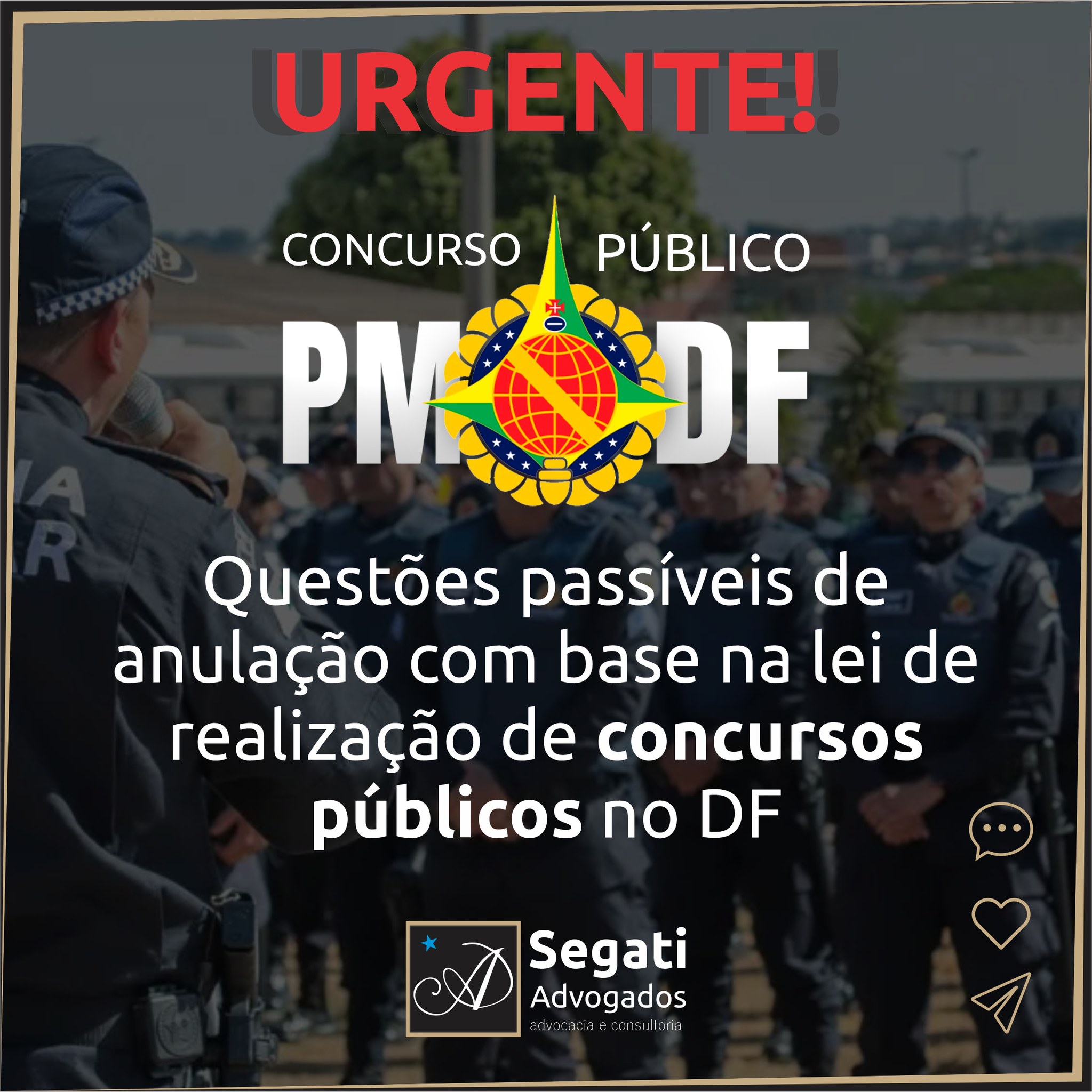 Concurso PMDF - Questões passíveis de anulação com base na lei de realização de concursos públicos no DF