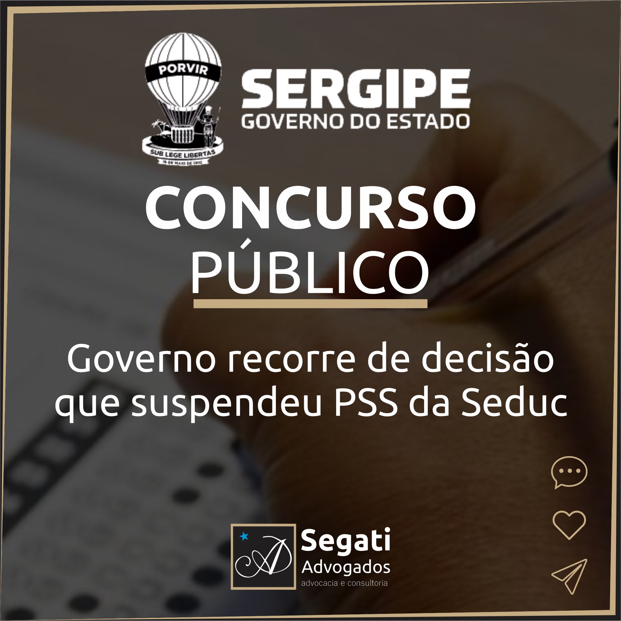 Governo recorre de decisão que suspendeu PSS da Seduc